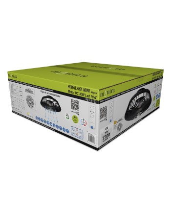 HIMALAYA MINI * VENTILADOR NEGRO CON MANDO
